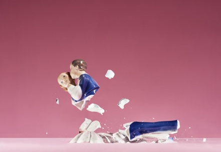 Broken ceramic married couple